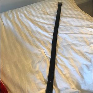 Coach black leather belt 32” long
